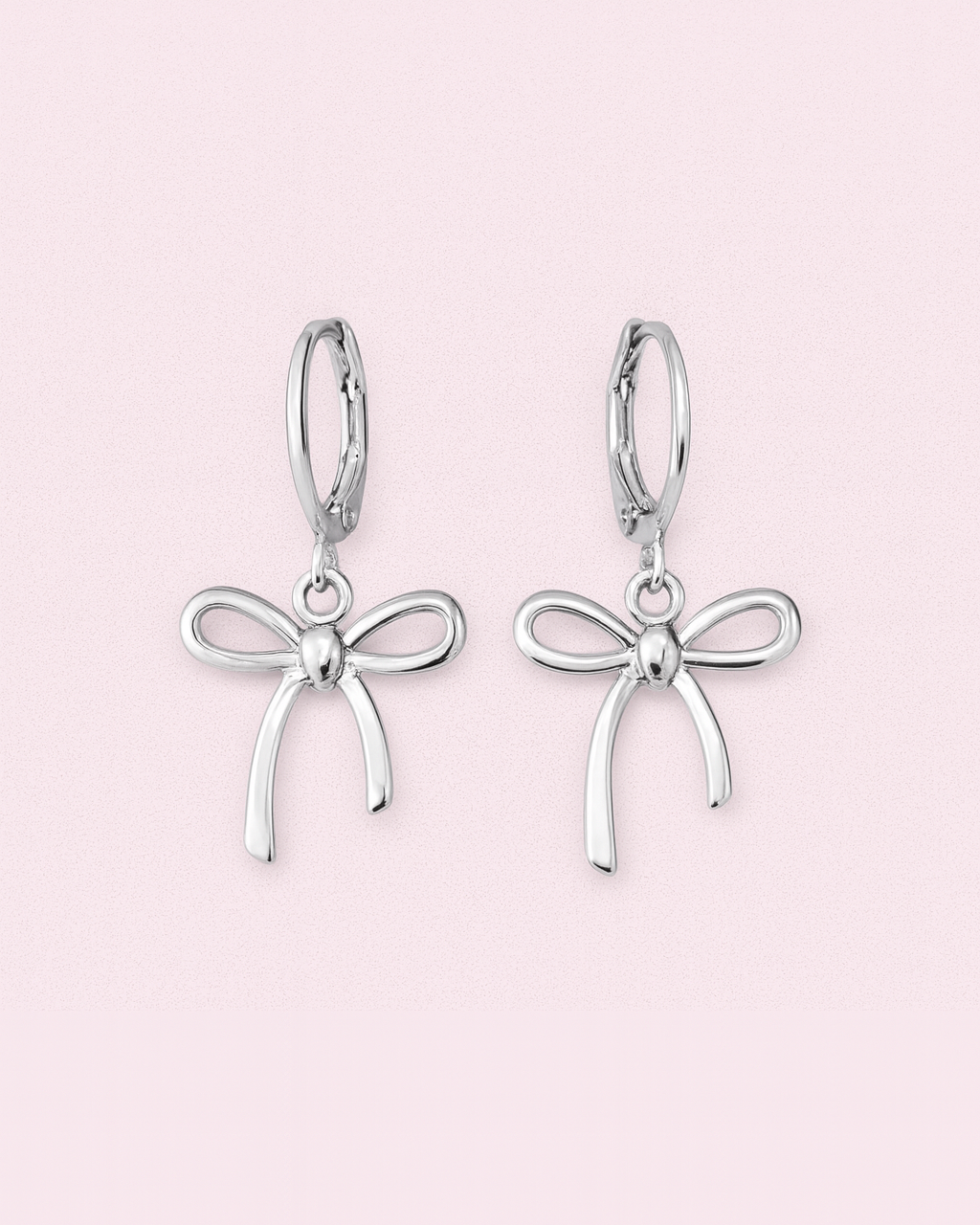 Silver plated Bow Earrings