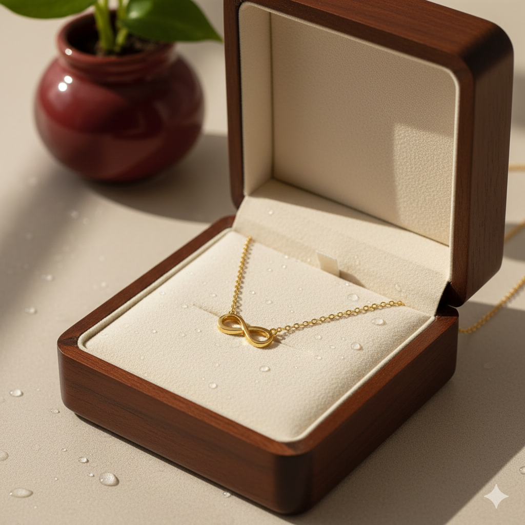 Chain Necklace with Infinity Pendant