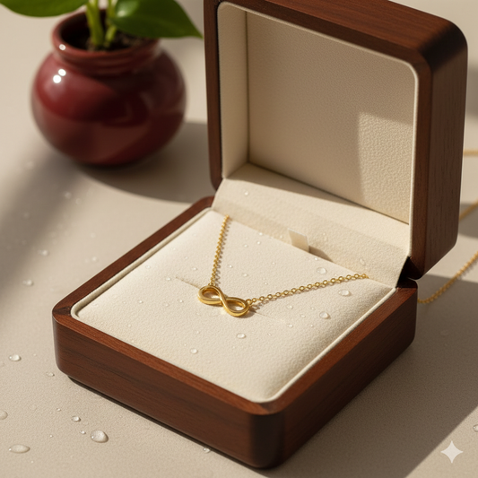 Chain Necklace with Infinity Pendant